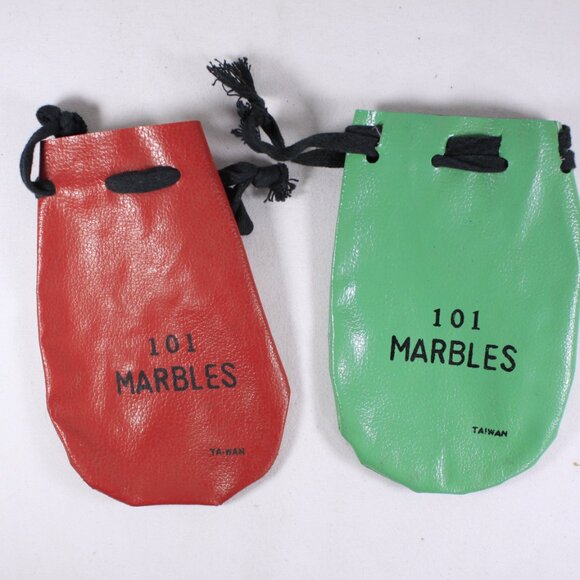 Vintage 1980s Marbles bag, red and green made in Taiwan - Picture 3 of 5